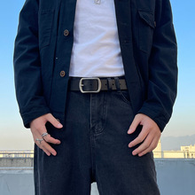 头层皮女士针扣腰带复古真皮皮带男日字扣牛仔裤腰带港风头层皮带