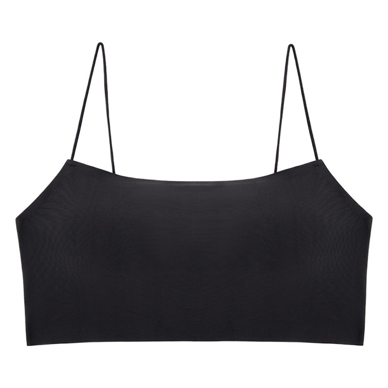 Summer Thin Ice Silk seamless underwear women's fashion classic all-match with chest pad beautiful back thin shoulder strap wrap chest wholesale