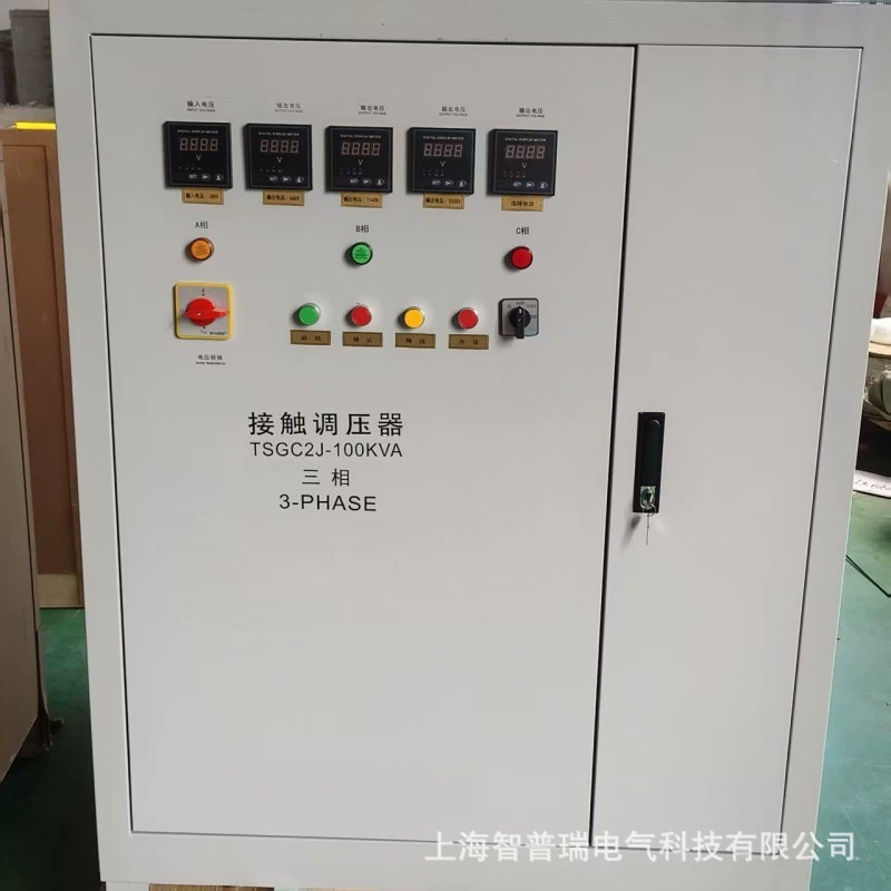 Контактный электрический регулятор напряжения, контроль температуры с изоляцией для электронных испытаний, трехфазный автотрансформатор.