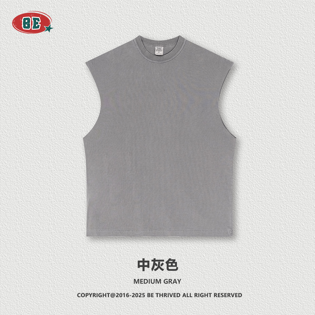 Be Hombres| 2025 verano Europa y Estados Unidos comercio exterior transfronterizo camiseta deportiva relajada acondicionamiento físico camiseta de hombro sin mangas chaleco hombre