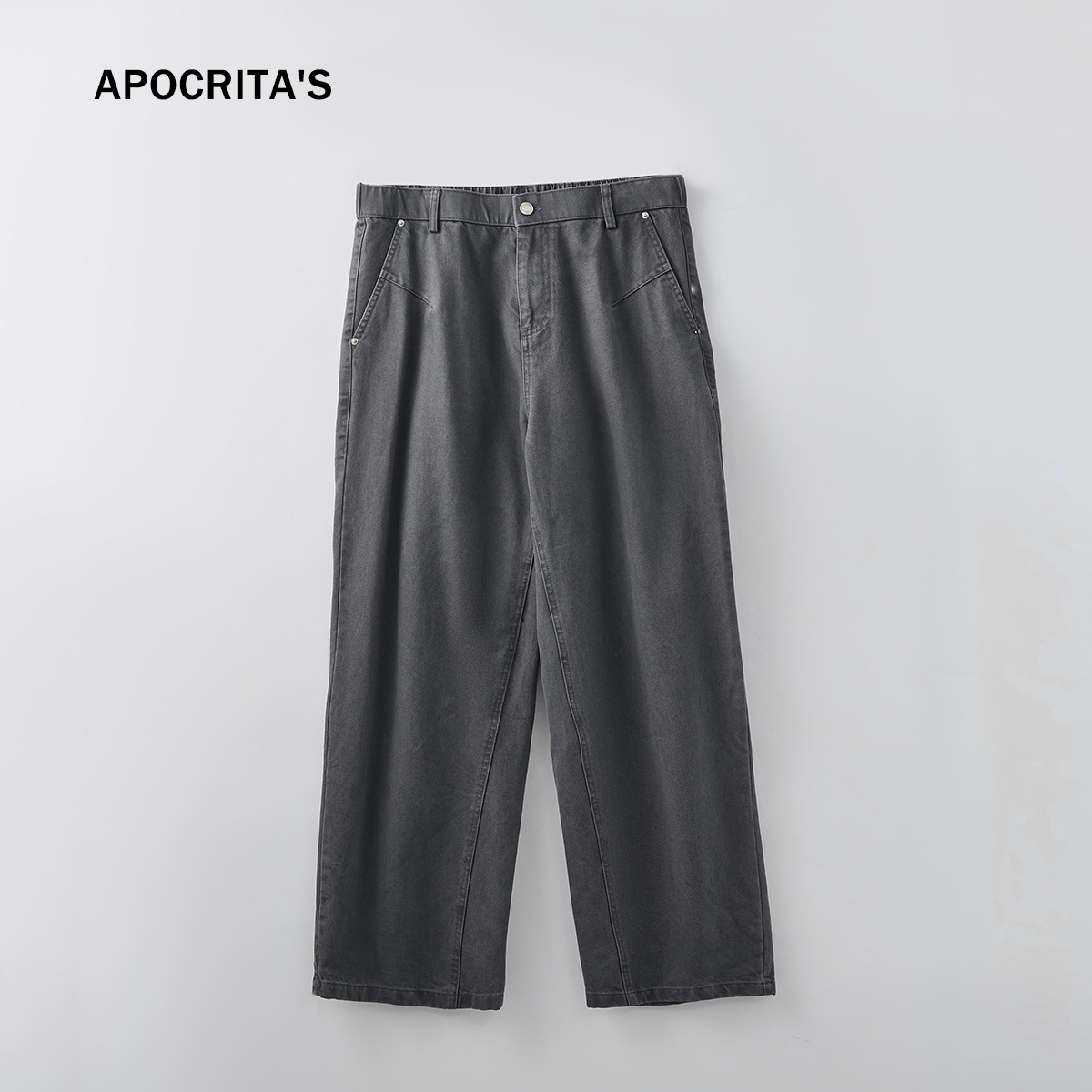 Sin devoluciones ni cambios【Liquidación por tiempo limitado a un precio súper bajo】Pantalones casuales holgados y rectos para hombre APO, para otoño e invierno