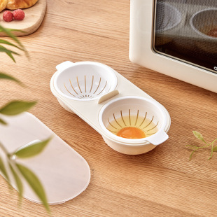 Cross-border dedicated boiled poached egg mold microwave oven hot spring egg boiler fast steamed steamed egg mold boiled water