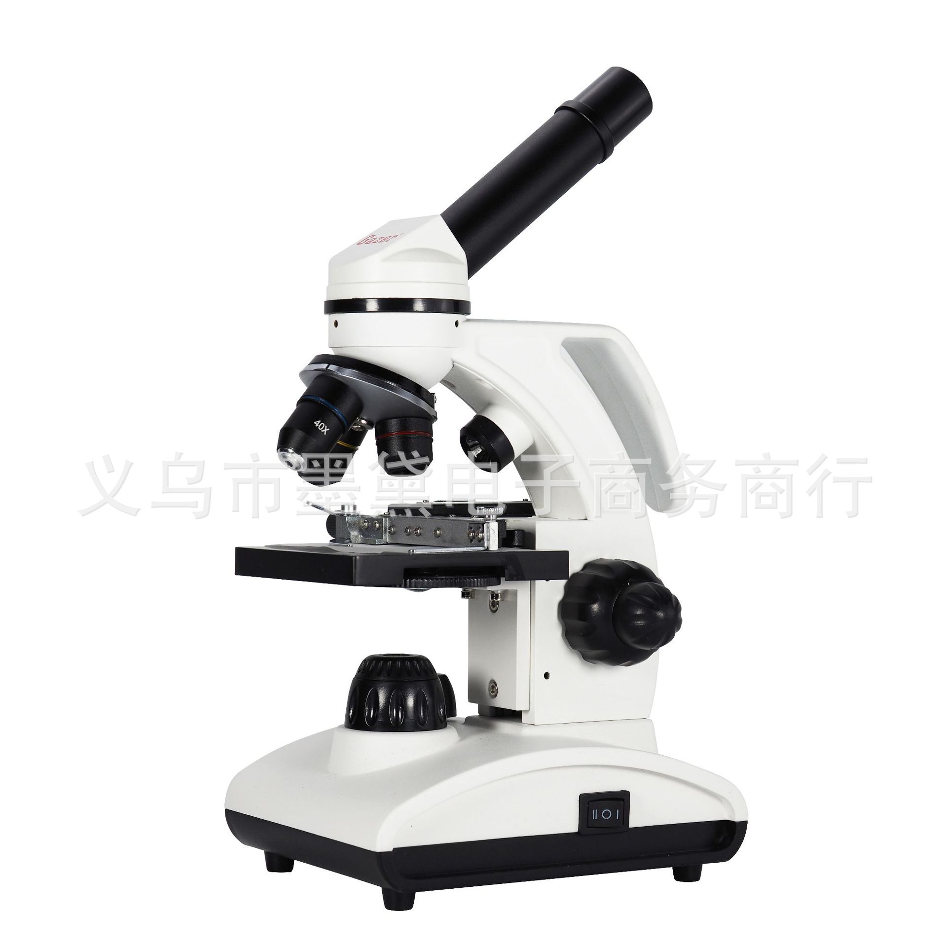 新款CM75单目生物显微镜高清高倍显微镜便携桶包装研教学畜牧养殖