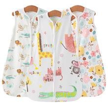 外贸欧美新生儿襁褓婴儿夏季背心睡袋空调房防踢被宝宝连体 睡衣