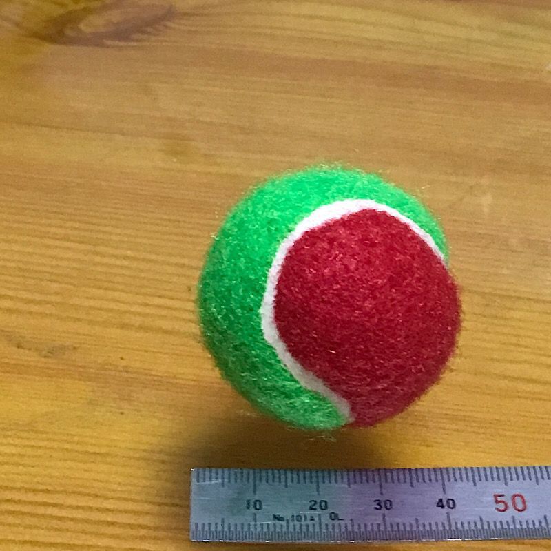 4CM 녹색 및 빨간색 테니스 공