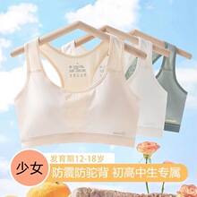 发育期少女内衣女童大童初高中学生胖MM大码文胸运动背心夏季薄款