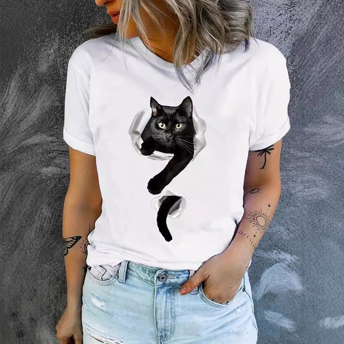 Women's Short Sleeve TEMU Independent Store T-Shirt Full Handover for Review and Distribution