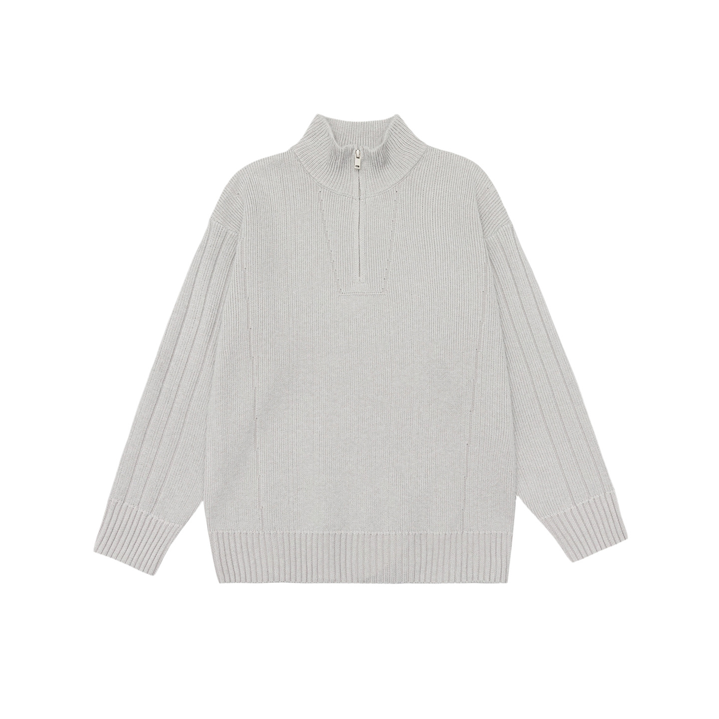 Jacket de cuello vertical para hombres retro japonés versátil abrigo de suéter 2025, otoño y invierno nuevo peso suelto