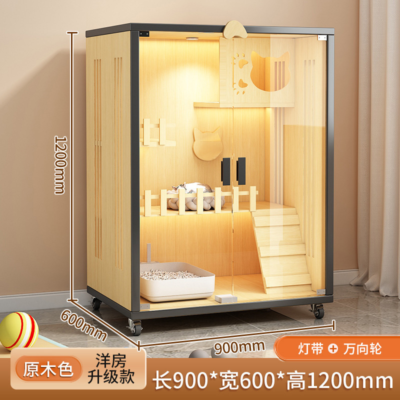 デュプレックスロフト多層猫ヴィラ猫ハウス猫キャビネット特大フリースペース高級家庭用屋内超大容量猫|undefined
