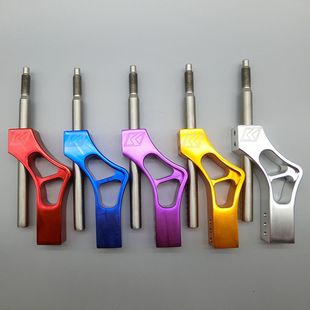 Portable car modification shift head extension rod universal aluminum alloy variable speed shift extender adapter