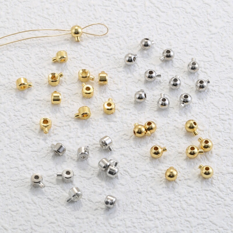 24K Gold-Plated Copper Color-Preserving Pressure Cooker End Clip Positioning Buckle DIY Bracelet Necklace Bead Accessories Wholesale Pk3 24K Gold-Plated Copper Color-Preserving Pressure Cooker End Clip Positioning Buckle DIY Bracelet Necklace Bead Accessories Wholesale Pk3