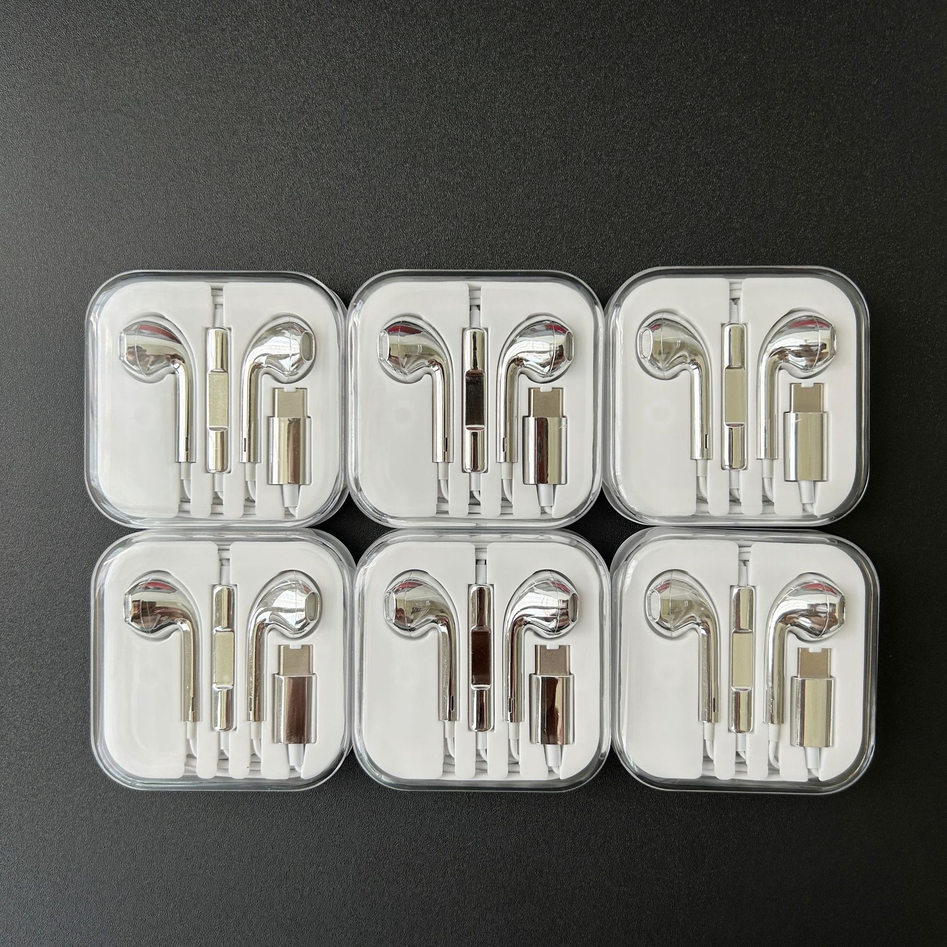 Suitable for Apple, Huawei, and Android Electroplated Wired Headphones Type-C Digital In-Ear Bass-Controlled Headphones