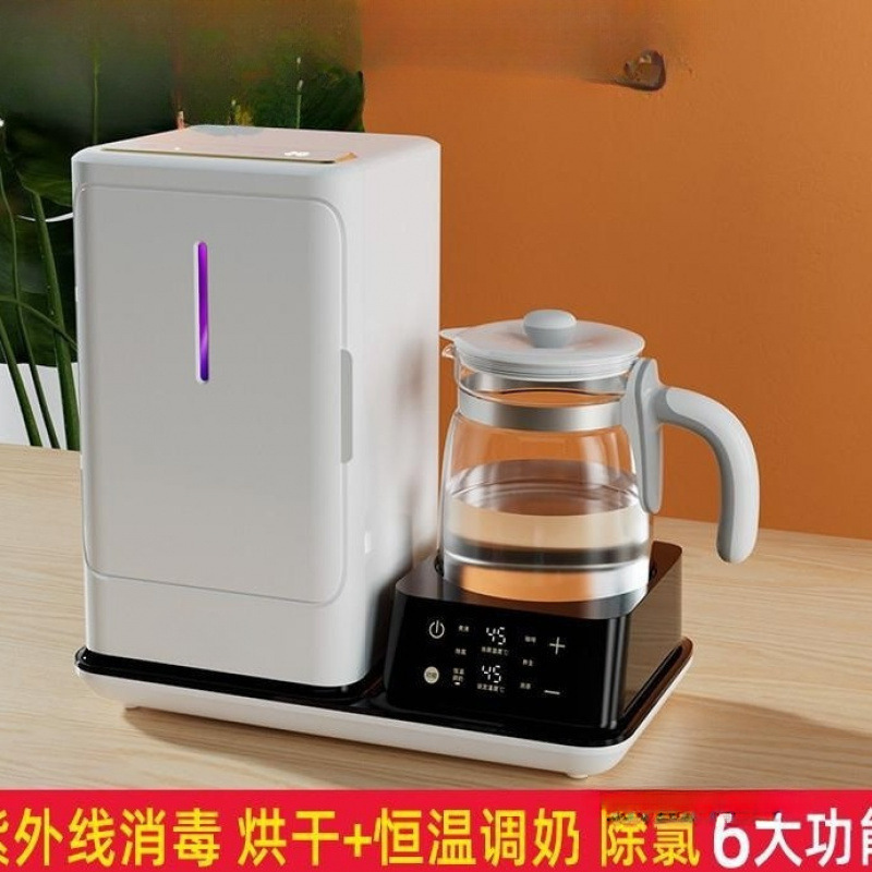 New Household Ultraviolet Milk Bottle Sterilizer Cabinet Baby Constant Temperature Pot Milk Temperature Bottle with Drying All-in-One Machine