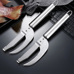 Stainless steel fish gutting knife, fish scaling knife household fish scaler, fish killing tool fish scaler, fish gutting and scaling knife