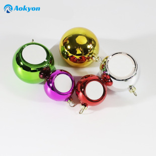 Thermal Transfer Blank Christmas Decoration Ball Confession Opening Hanging Ball Hanging Ceiling Ball Pendant Christmas Tree