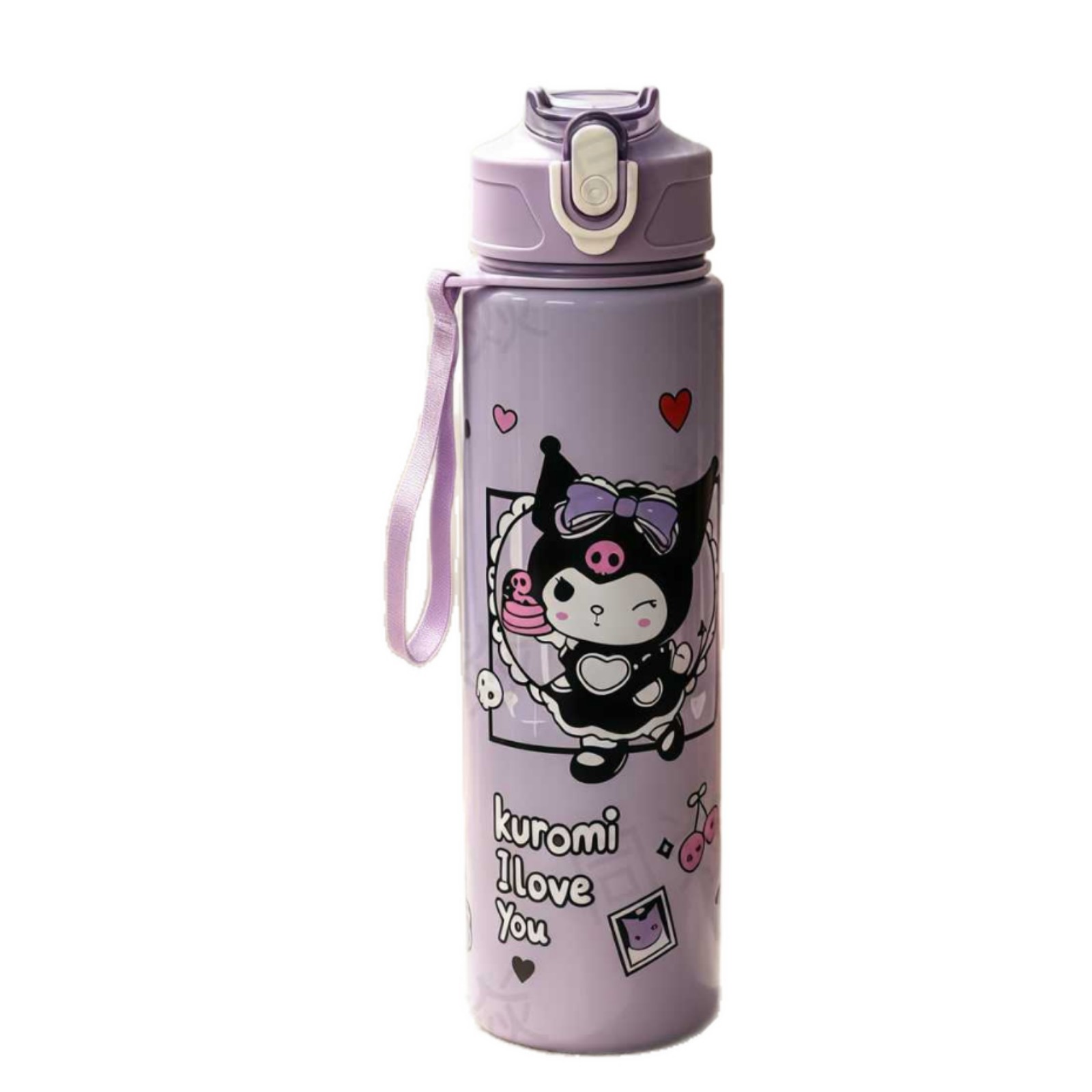 Vaso de Agua Infantil Portátil de Plástico de Grado Alimenticio con Pajita y Cuerda image 6