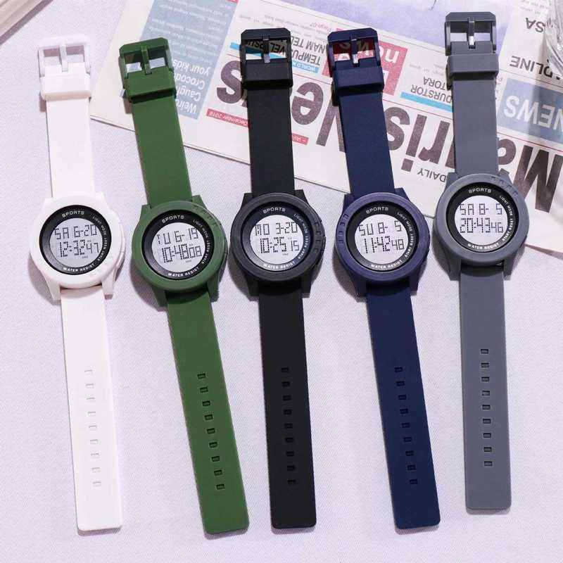Fabricante al por mayor unicornio gran dial luz fría Mesa Electrónica estudiante ins pareja versión coreana deportes impermeable reloj Masculino