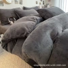 Dark gray [single piece of quilt cover does not fade or shed]