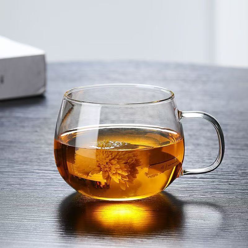 Glass Coffee Breakfast Milk Cup, Transparent Mug for Home Use, with Handle, High Temperature Resistant, Suitable for Brewing Tea Glass Coffee Breakfast Milk Cup, Transparent Mug for Home Use, with Handle, High Temperature Resistant, Suitable for Brewing Tea