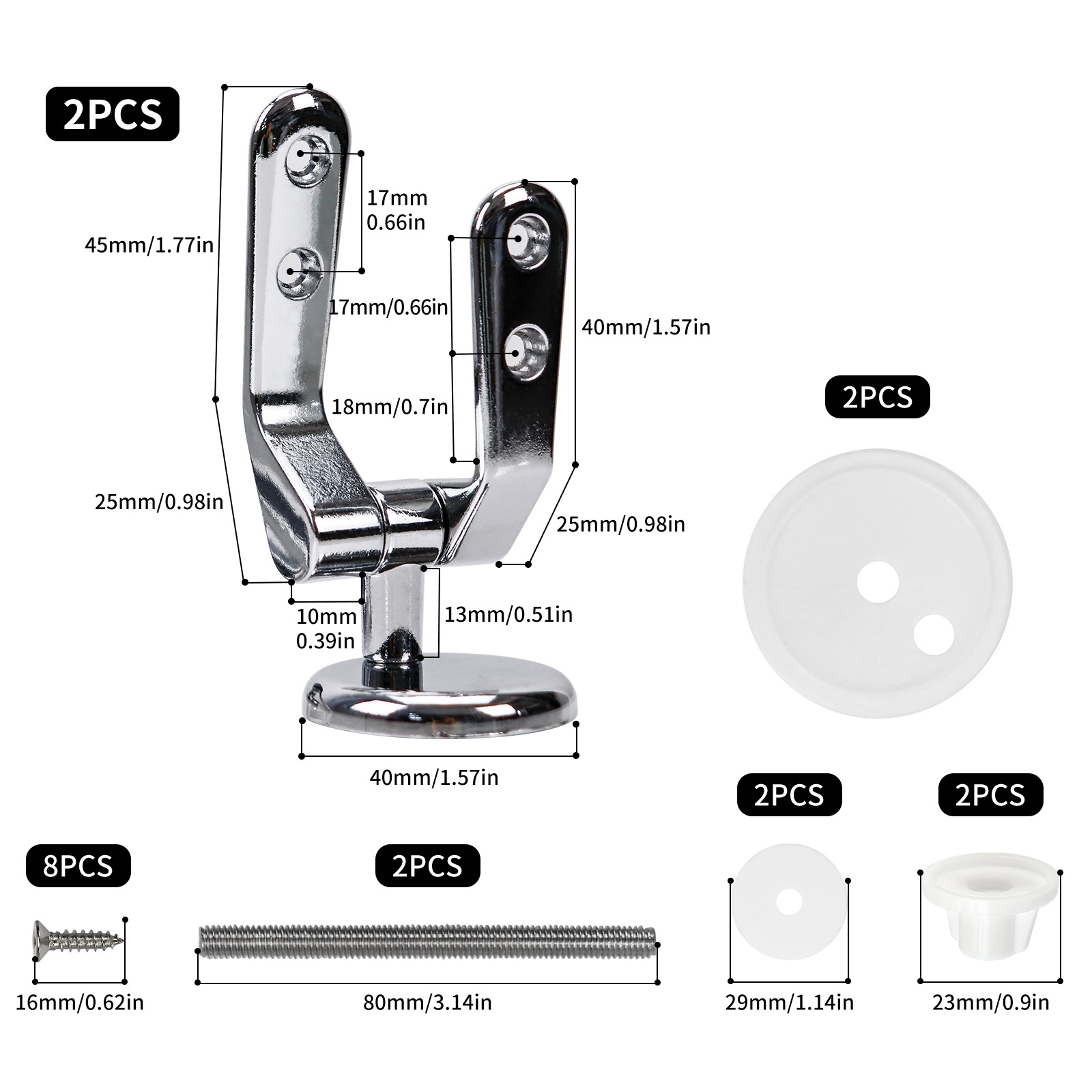 Amazon Transfronterizo suministro de aleación de zinc cubierta de inodoro bisagra