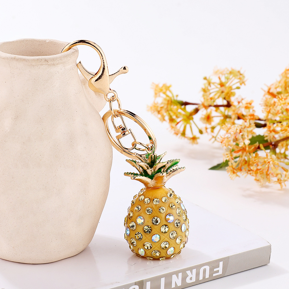 Women's Gender 1 Piece Bag Pineapple Bag Pendant Keychain Alloy Women's Cute Bag Pendant Keychain
