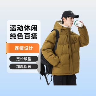 秋冬新款棉衣男夹克男棉袄外套男连帽加厚棉服运动休闲外套学生服