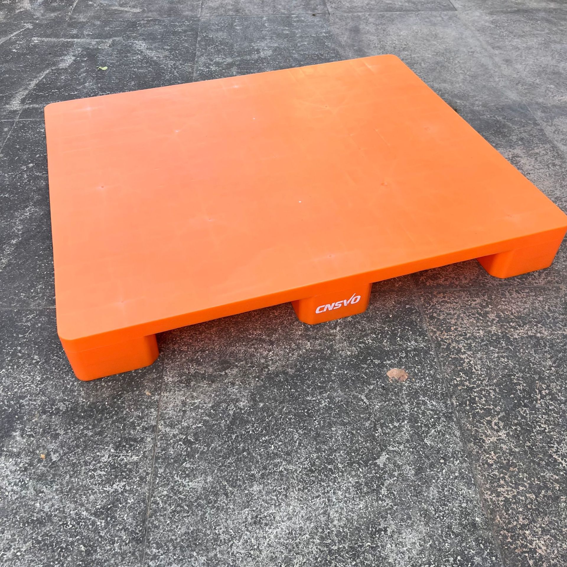 蓝色平面九脚塑料地台板 九脚平面塑胶托盘 1200*1000*145mm