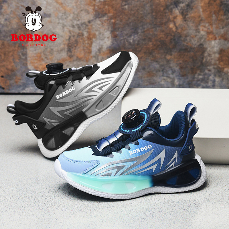 Zapatos para niños de primavera y otoño, zapatos deportivos impermeables de cuero para niños de 6 - 12 años de edad, zapatos de balón rotativos