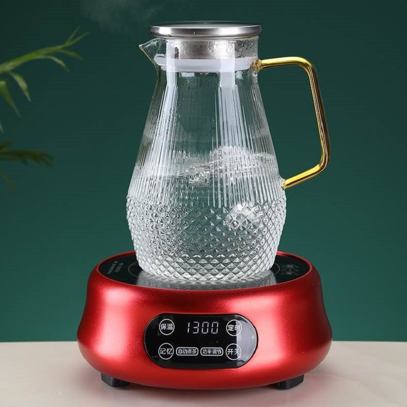 Gruesa botella de agua fría de estilo japonés hervidor de vidrio taza de ebullición resistente a altas temperaturas de hogar gran capacidad tetera de agua fría traje botella de agua fría