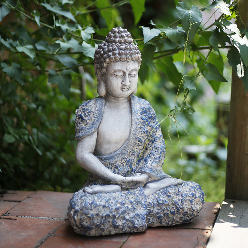 1 P K N Chinese Style Rooftop Zen Buddha Statue Decoration Courtyard Balcony Garden Terrace Layout Landscape