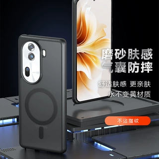 适用OPPOReno13国际版5G手机壳奇甲肤感磨砂气囊FindX8S强磁吸壳