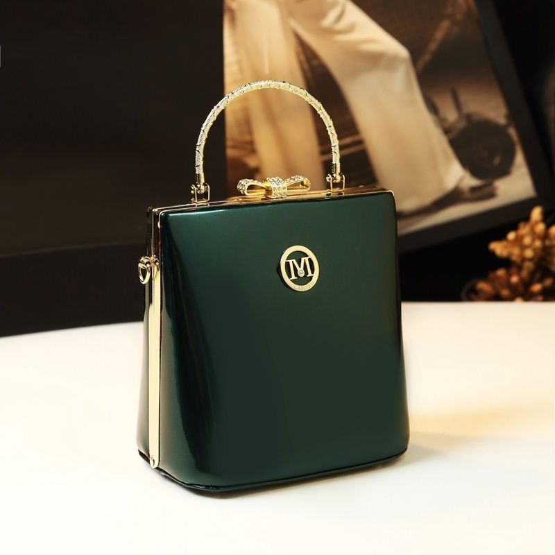 Túi đeo chéo nữ mini da thật phong cách hiện đại, xách tay đeo vai tiện lợi — Cỡ nhỏ họa tiết da báo, Cỡ nhỏ màu đen, Cỡ nhỏ màu đỏ rượu, Cỡ nhỏ màu xanh lục đậm