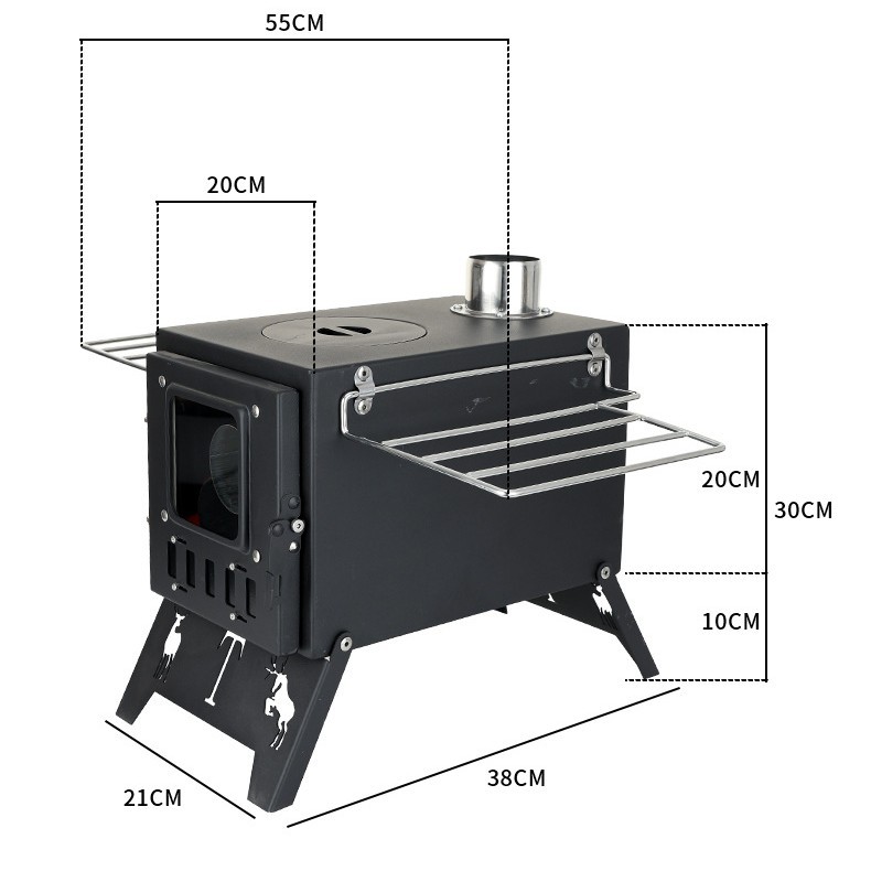 Outdoor Wood Burning Stove For Camping And Garden Barbecue_voghion.com