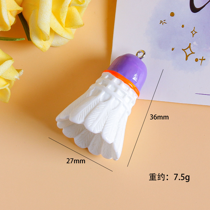 보라색 모자 배드민턴 (손톱 포함)