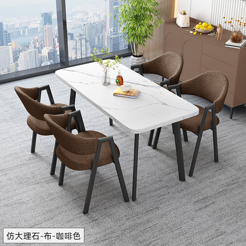 北欧の長方のテーブルは簡単で、業務的に接客します。