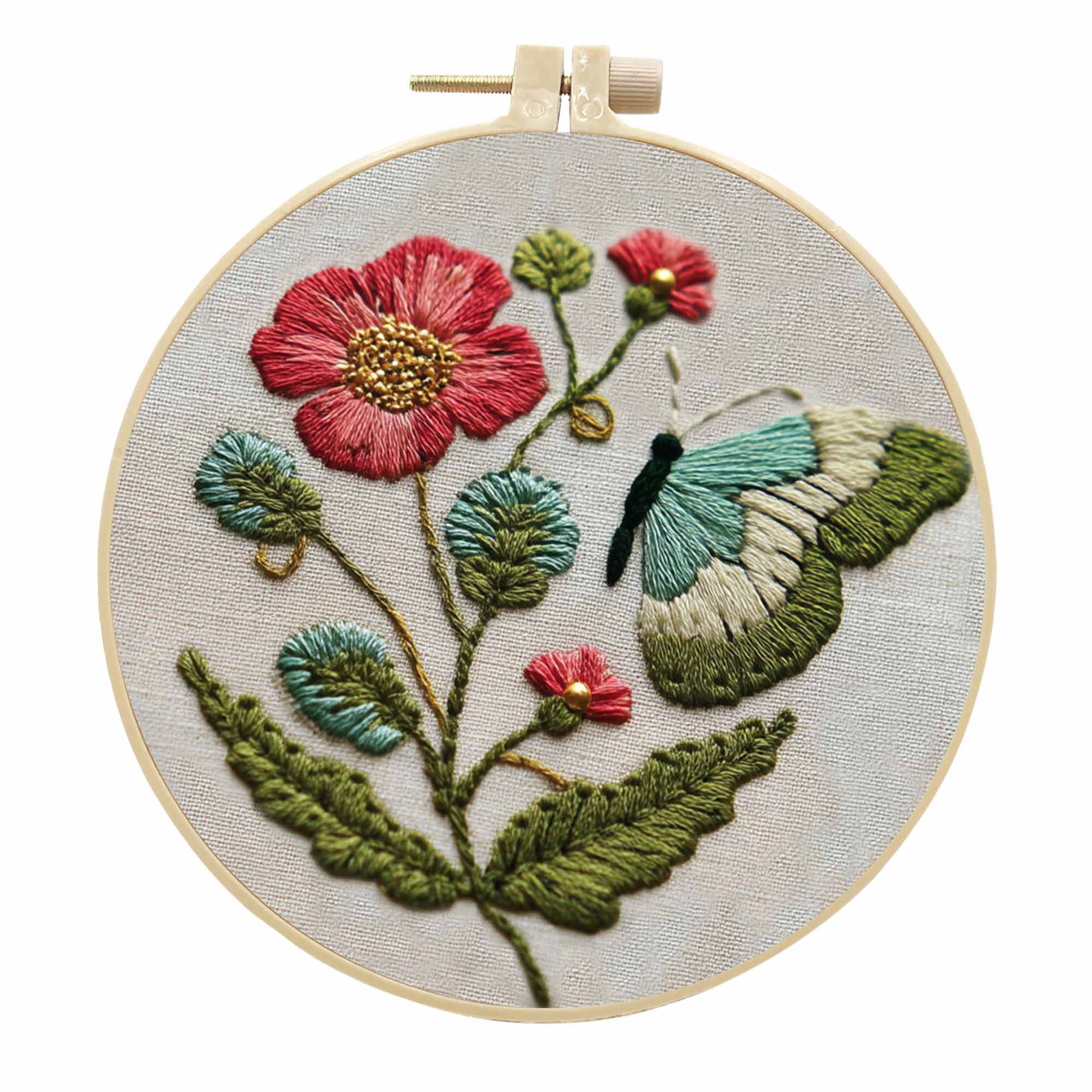 Original bordado a mano transfronterizo DIY material paquete bordado a mano DIY material paquete de bordado a mano ilustración en inglés