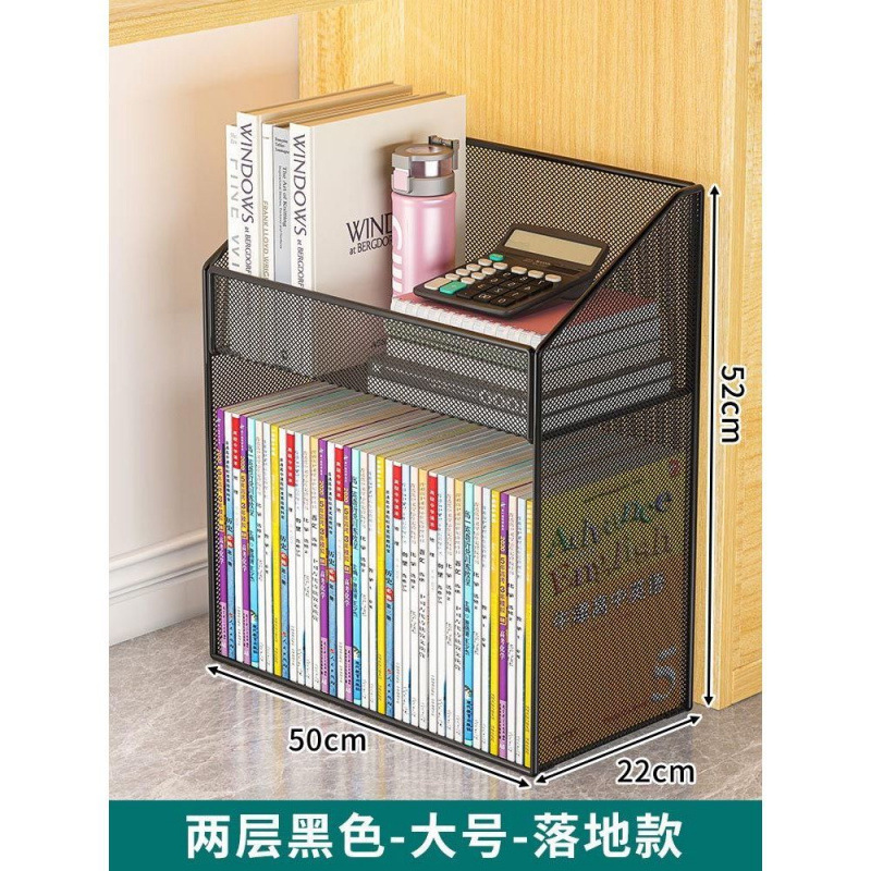 オフィスの机の横の書類かごの床の棚の移動可能な本箱の輪付き整理ステーションのデスクトップの下の収納棚|undefined
