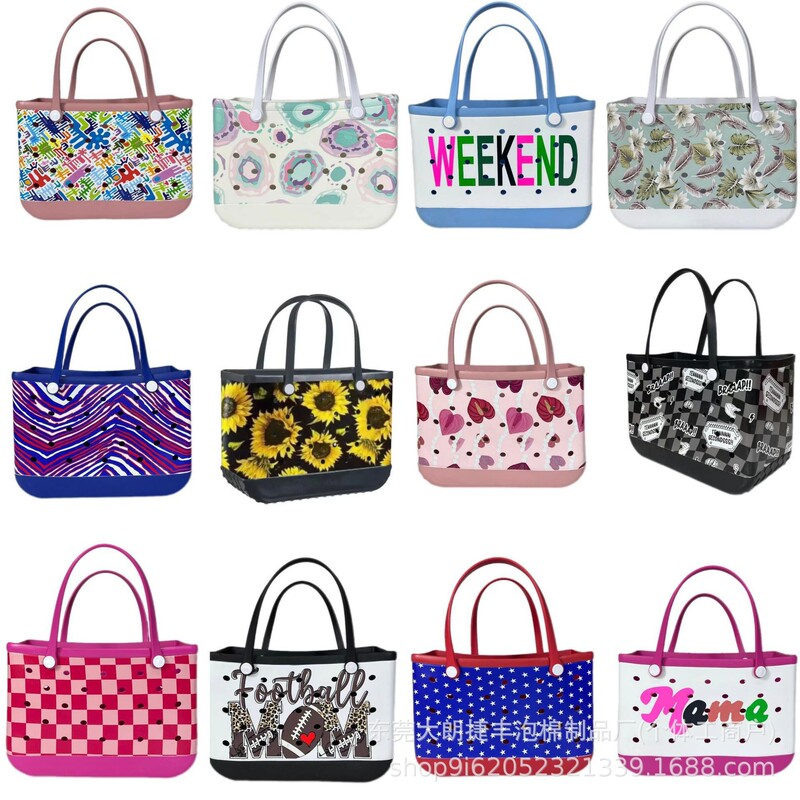 Ready Supply Eva Beach Bag Pet Basket Printed Bag Cross-Border Popular Portable Hole Bag Factory