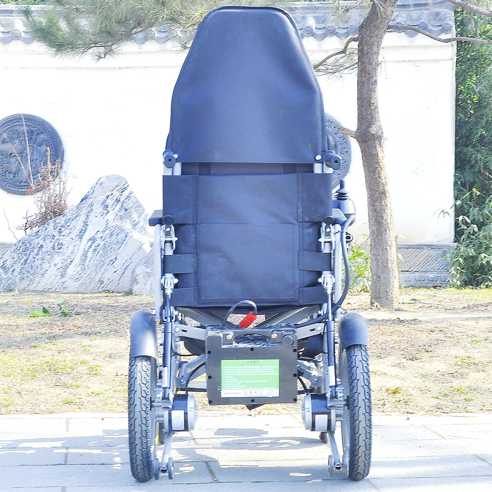 Reclining Electric Wheelchair, Intelligent Fully Automatic Folding Electric Wheelchair for the Elderly and Disabled, Mobility Scooter for the Elderly