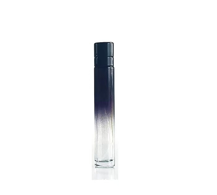 Botella de perfume 30ml botella de vidrio cilíndrica spray de color transparente muestra de viaje portátil botella de paquete personalizada