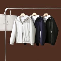 秋冬季新品男士户外时尚防峰保暖舒是宽松立领运动休闲连帽棉服潮
