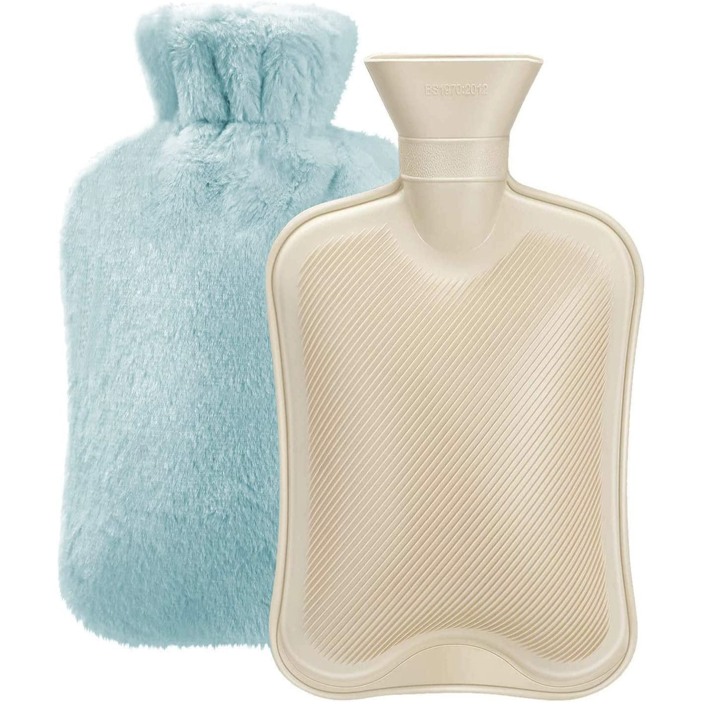 Cross-border supply water-filled water-inflated hot water bag rubber plush warm hand bag hot water bottle warm water treasure