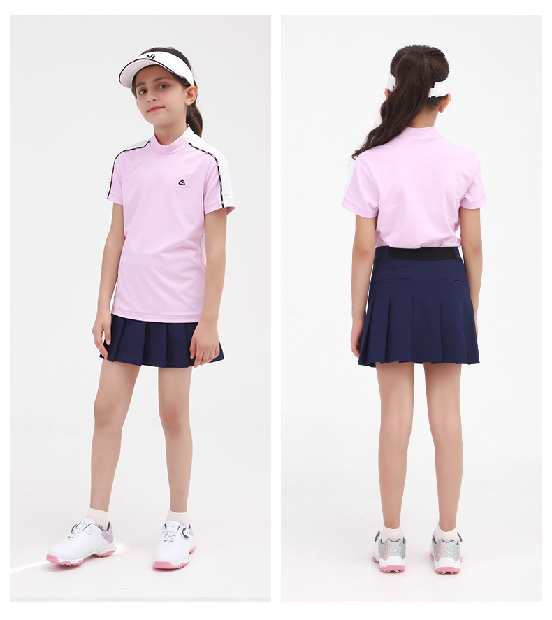 Váy golf bé gái thể thao chữ A thoáng khí mùa hè — QZ069 Màu Đỏ, QZ069 màu xanh hải quân, QZ069 màu đen, QZ069 màu trắng chi tiết 14