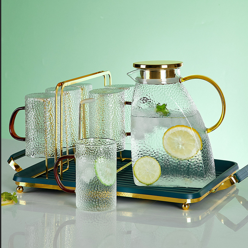 WBZ7 summer cold kettle household large-capacity high-temperature-resistant explosion-proof glass refrigerator side door cold kettle tea kettle