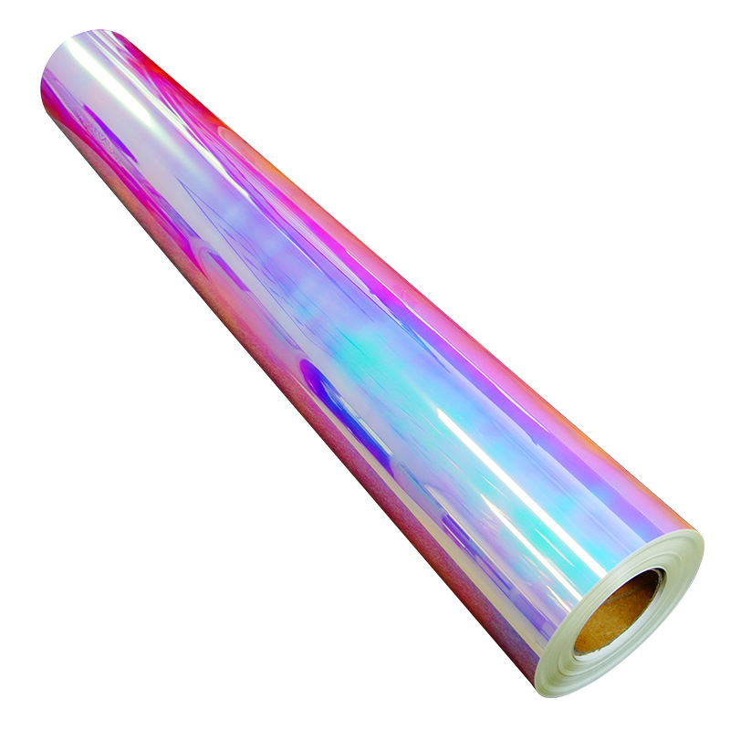 Filme luminoso de color fantasma grabación de película de almacenamiento de luz de color brillante Hub casco adhesivo publicitario adhesivo láser adhesivo instantáneo