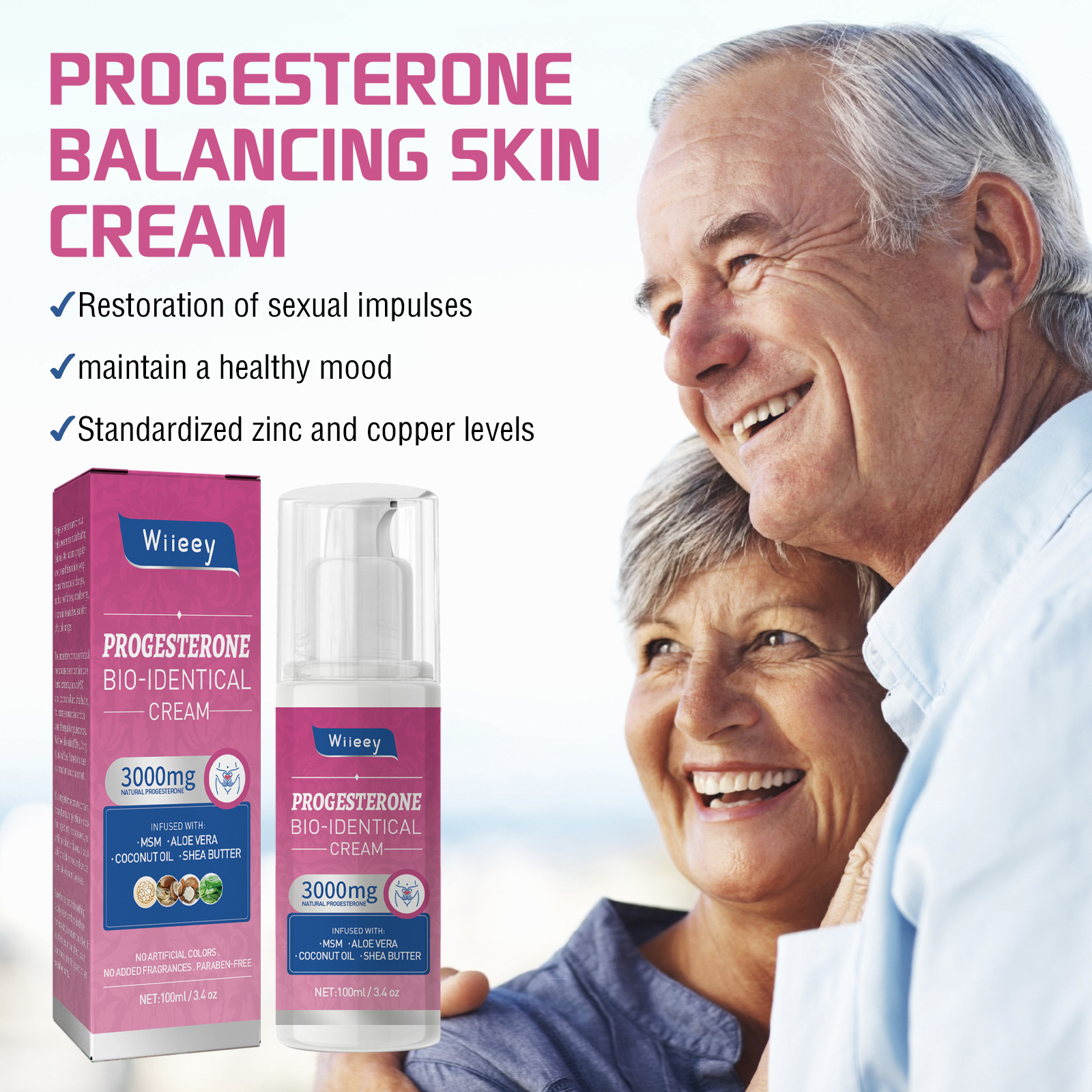 Wiieey per donne di mezza età e anziane per regolare l'equilibrio emotivo, i livelli di progesterone e l'equilibrio della menopausa_voghion.com