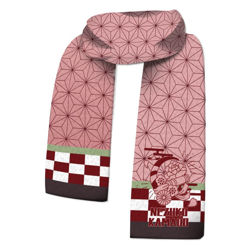 Японский призрак тушащее лезвие шарф-фасоль перчатки вторичный анимационный шарф плащ медведя одеяло окружающее плюшевое трансграничное