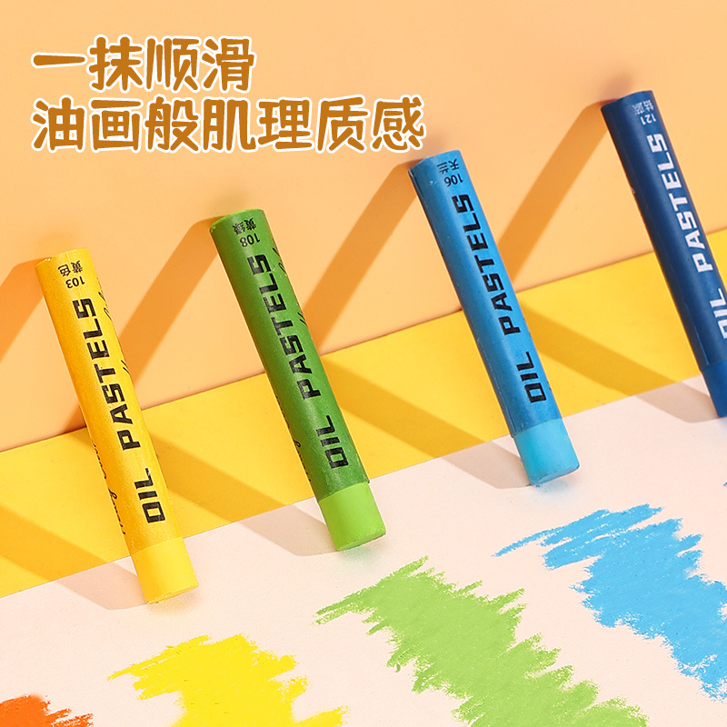Super soft heavy color oil pastel wholesale scraper set non-dirty hands non-toxic kindergarten creamy soft 24/36 colors