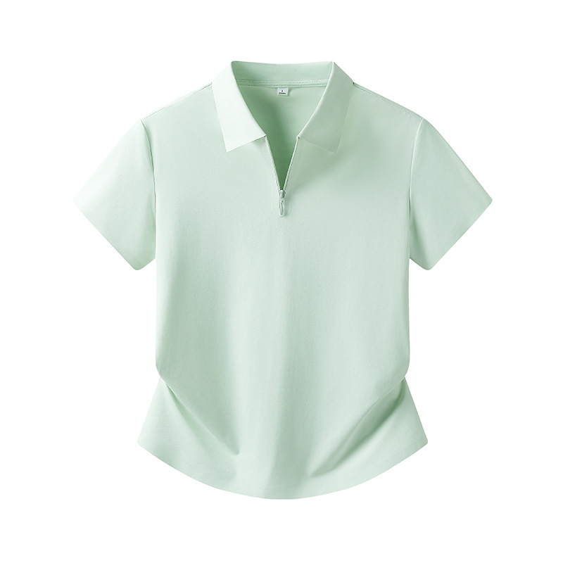 Thin, Breathable Ice Silk Sports Polo Shirt with Summer Collar, Quick-Drying, Short-Sleeved, Soft and Skin-Friendly, Versatile for Daily Wear Thin, Breathable Ice Silk Sports Polo Shirt with Summer Collar, Quick-Drying, Short-Sleeved, Soft and Skin-Friendly, Versatile for Daily Wear