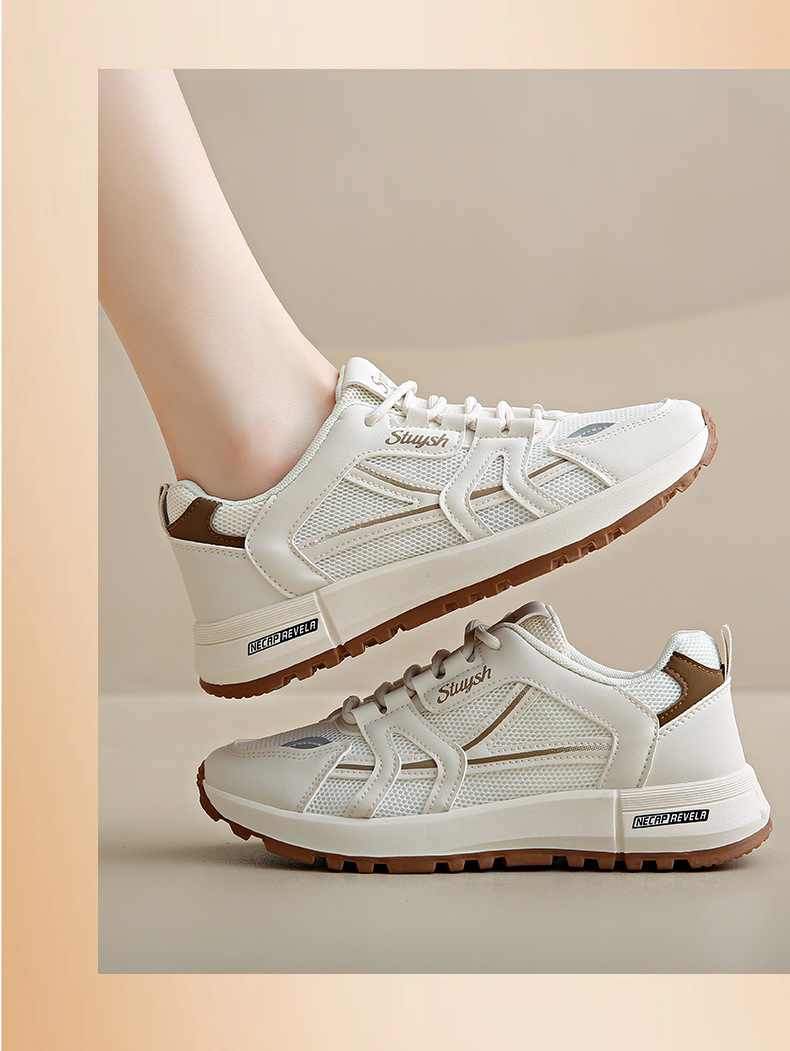 Sapatilhas desportivas sola grossa estilo coreano respiráveis_voghion.com